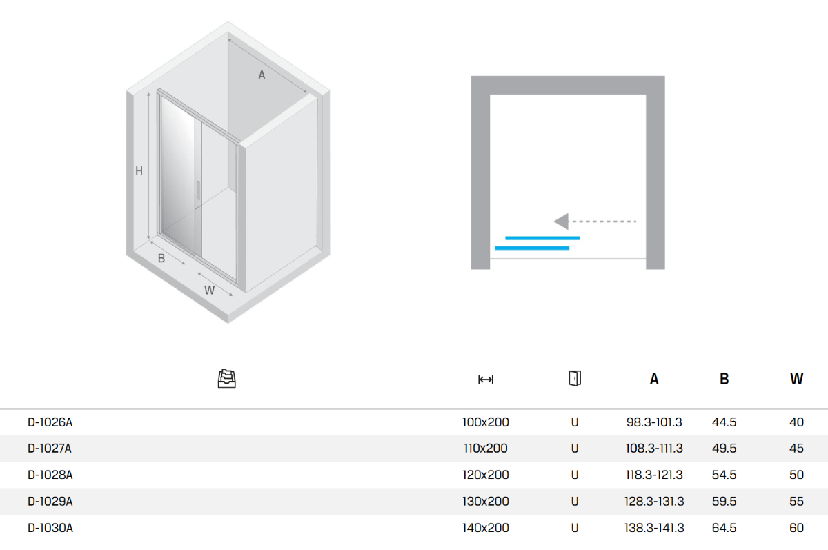 New Trendy new varia drzwi prysznicowe